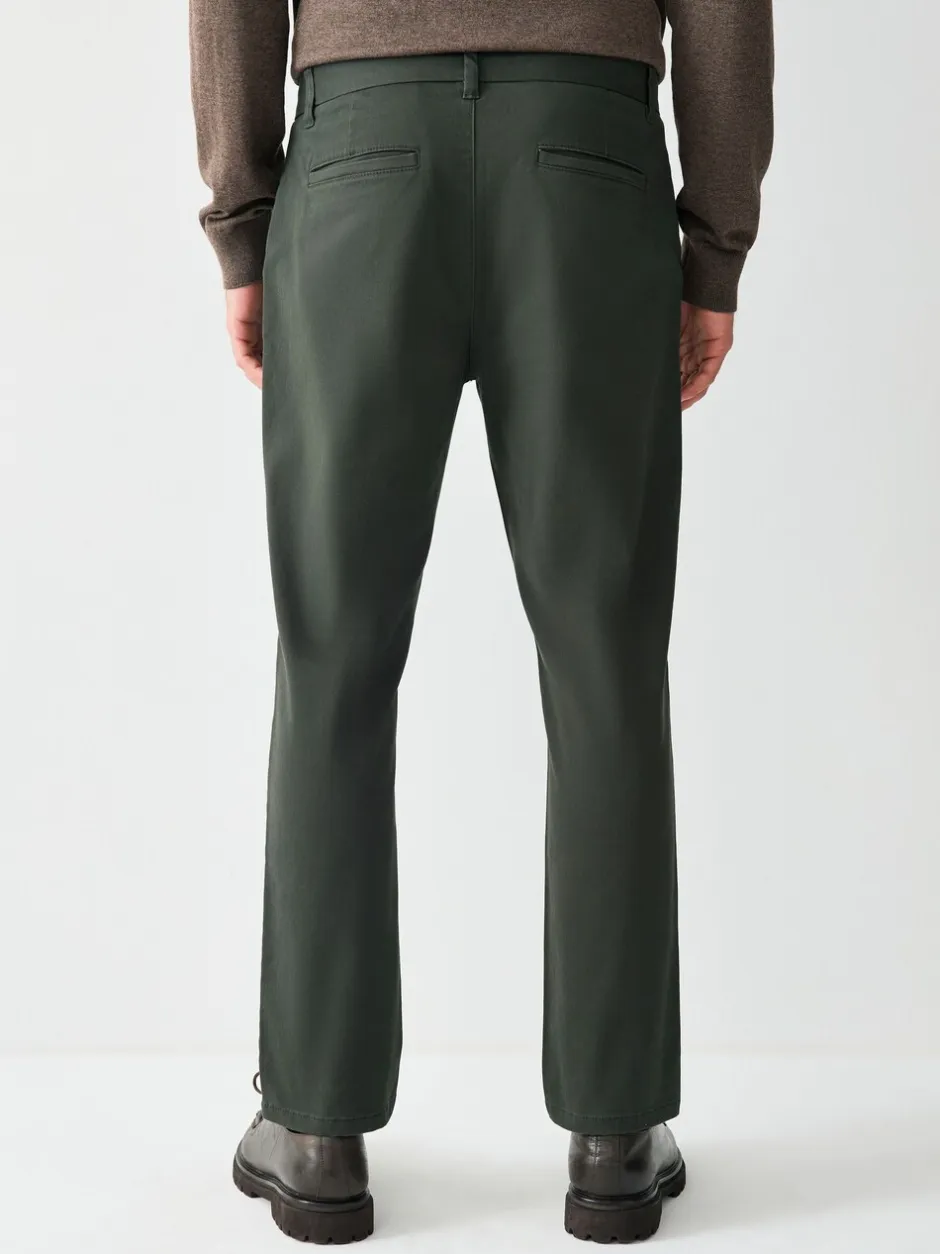 Broeken En Chino's*Next Donkergroen - Slim Fit - Stretchy chino