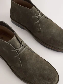 Boots|Next Donkergroen - Suède woestijnlaars