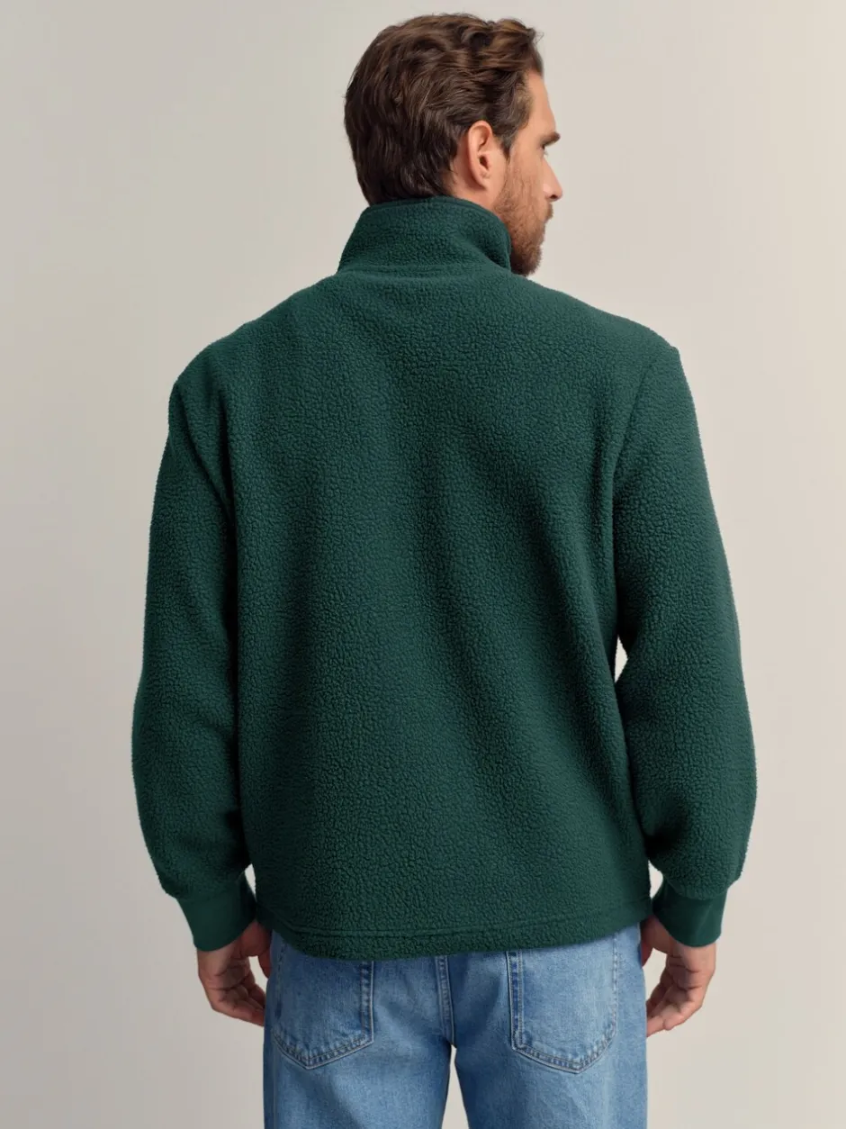 Loungewear|Jassen En Jacks|Next - Volledig doorlopende rits - Borg Fleece Donkergroen