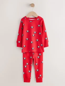 Pyjama's|Nachtkleding En Pyjama's|Next Donkerrood/blauw met hulpverleningsvoertuig - Mini Knusse Pyjama's 3 Set (9mnd-10jr)