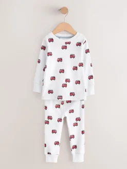 Pyjama's|Nachtkleding En Pyjama's|Next Donkerrood/blauw met hulpverleningsvoertuig - Mini Knusse Pyjama's 3 Set (9mnd-10jr)