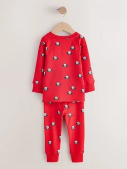 Pyjama's|Nachtkleding En Pyjama's|Next Donkerrood/blauw met hulpverleningsvoertuig - Mini Knusse Pyjama's 3 Set (9mnd-10jr)