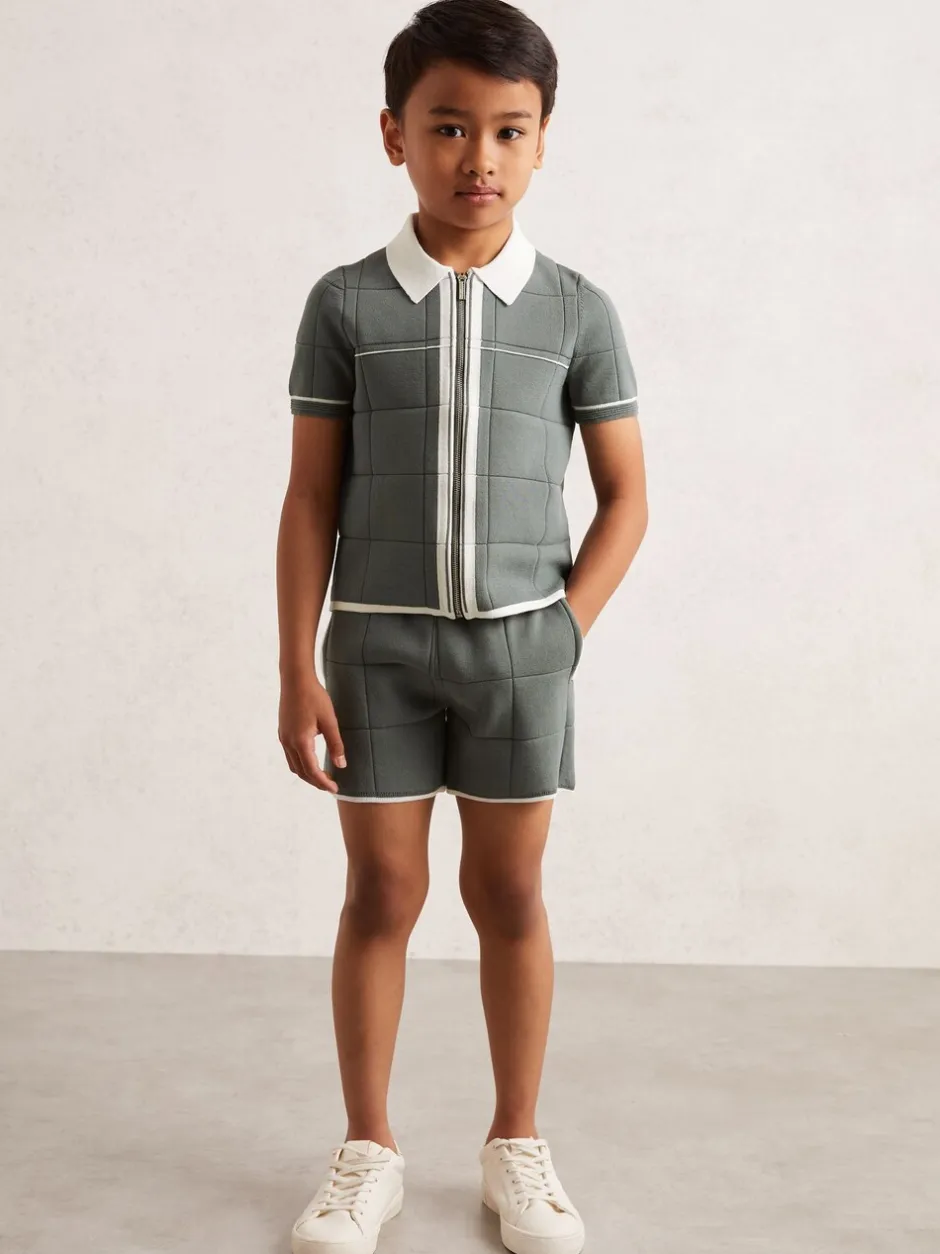 Shorts*Reiss - Barbor Shorts Donkersaliegroen