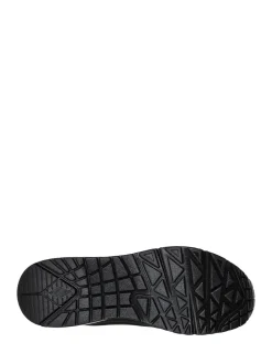 Sneakers*Skechers - goudkleurige damessneakers met standaard pasvorm Uno Donkerzwart