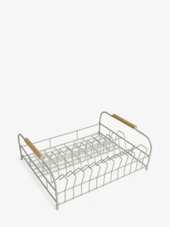 Keukenaccessoires|Next Draad afdruiprek Grijs-groen