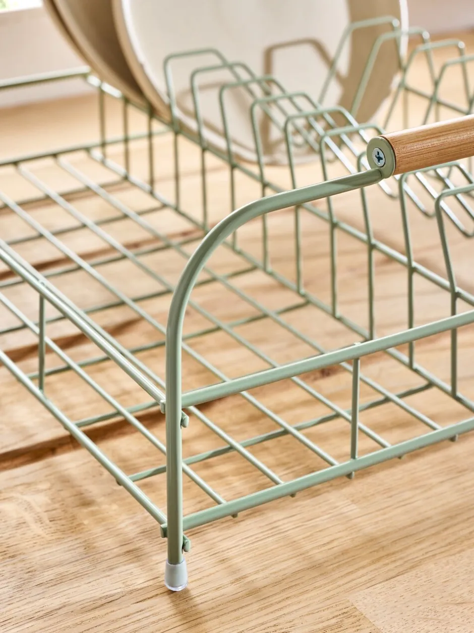 Keukenaccessoires|Next Draad afdruiprek Grijs-groen