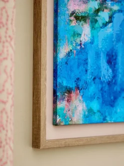 Canvassen En Kunst Voor Aan De Wand*Next Dreamlake Scape By Sonal Nathwani Handpaint Detail Framed Wall Art