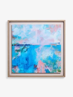 Canvassen En Kunst Voor Aan De Wand*Next Dreamlake Scape By Sonal Nathwani Handpaint Detail Framed Wall Art