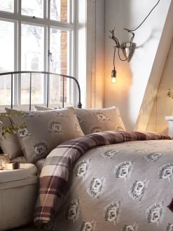 Beddengoedsets En Dekbedovertrekken|Dreams & Drapes Colville ruit superzachte 100% geborsteld katoenen dekbedovertrek- en kussensloopset Paars