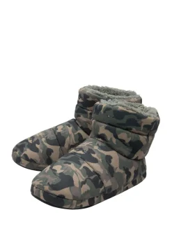 Pantoffels*Dunlop Herenpantoffels met voering van imitatiebont