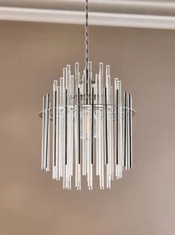 Lampenkappen|Verlichting*Next Easy Fit Arundel Shade Ceiling Light Chroom