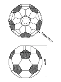 Lampenkappen|Verlichting|Next Easy Fit voetbal schaduw