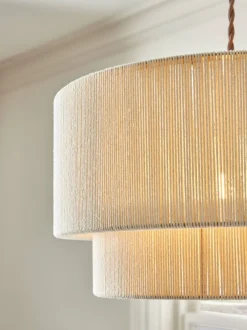 Lampenkappen|Verlichting*Next Easy Fit Woven Light Shade Ivoorwit