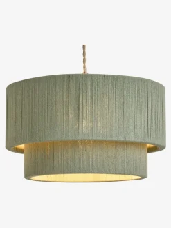 Lampenkappen|Verlichting*Next Easy Fit Woven Light Shade Grijs-groen
