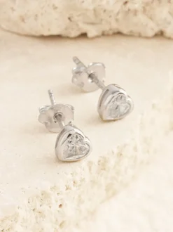 Sieraden|Next Echt zilver - Oorknopjes met hartje