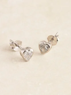 Sieraden|Next Echt zilver - Oorknopjes met hartje