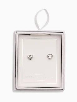 Sieraden|Next Echt zilver - Oorknopjes met hartje