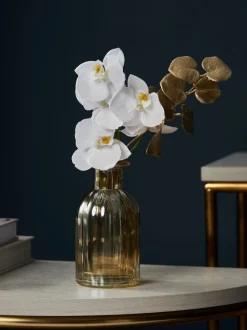 Kunstbloemen*Next Echte kunstorchidee met touch in goudkleurige glanzende vaas