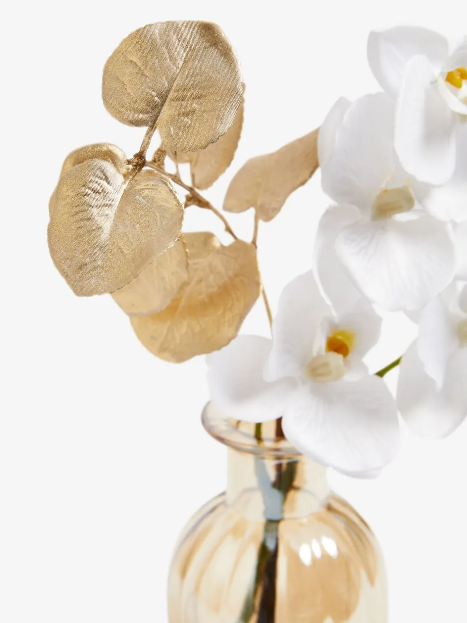 Kunstbloemen*Next Echte kunstorchidee met touch in goudkleurige glanzende vaas