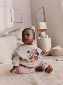 Sets En Outfits|Sweaters En Hoody´S*Next - Baby Sweatshirt and Leggings 2 Piece Set (0mths-2yrs) Ecru