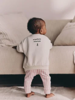 Sets En Outfits|Sweaters En Hoody´S*Next - Baby Sweatshirt and Leggings 2 Piece Set (0mths-2yrs) Ecru