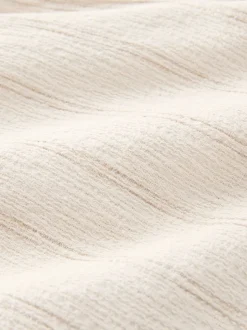 Shorts|Next Ecru - Gestreepte short met elastische taille en textuur