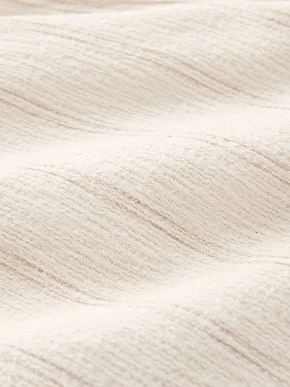 Shorts|Next Ecru - Gestreepte short met elastische taille en textuur