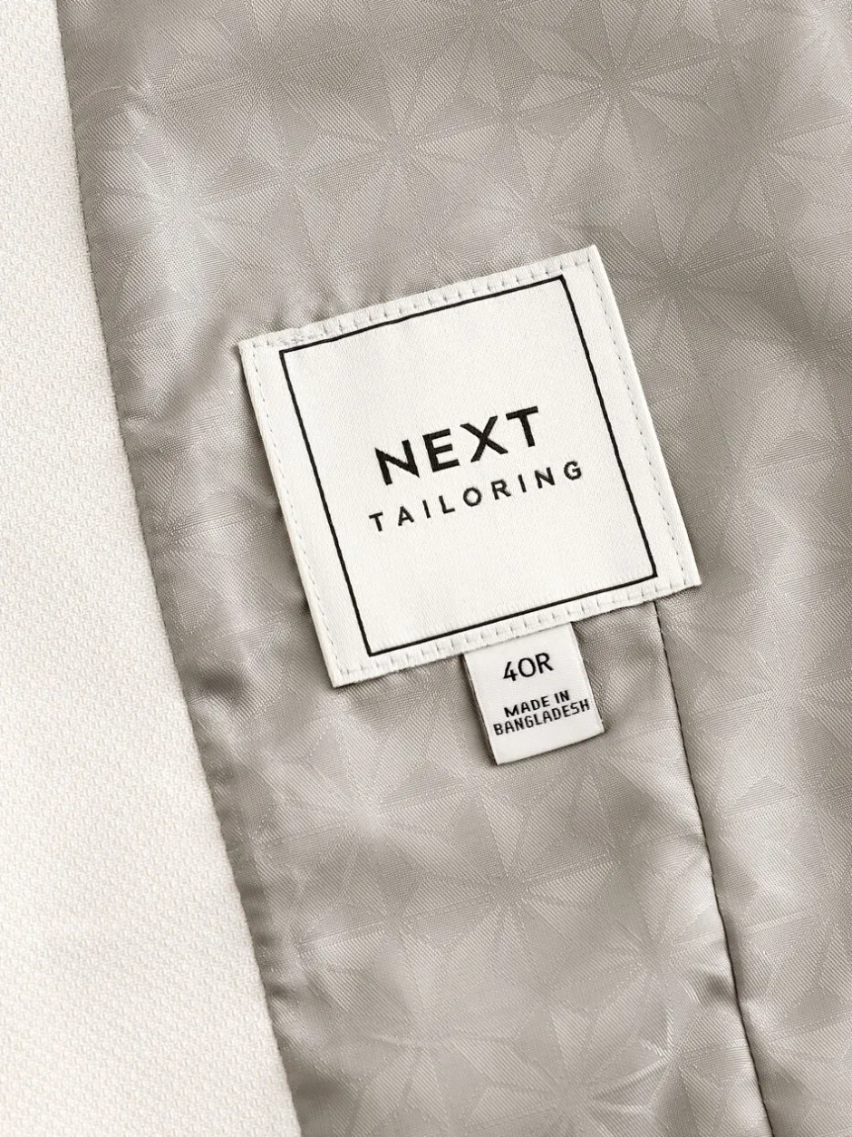 Vesten|Next Ecru - Herenvest met textuur