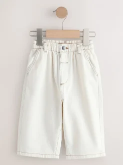 Jeans En Joggingbroeken|Jeans*Next - Jeans met wijde pijpen (3 mnd-7 jr) Ecru