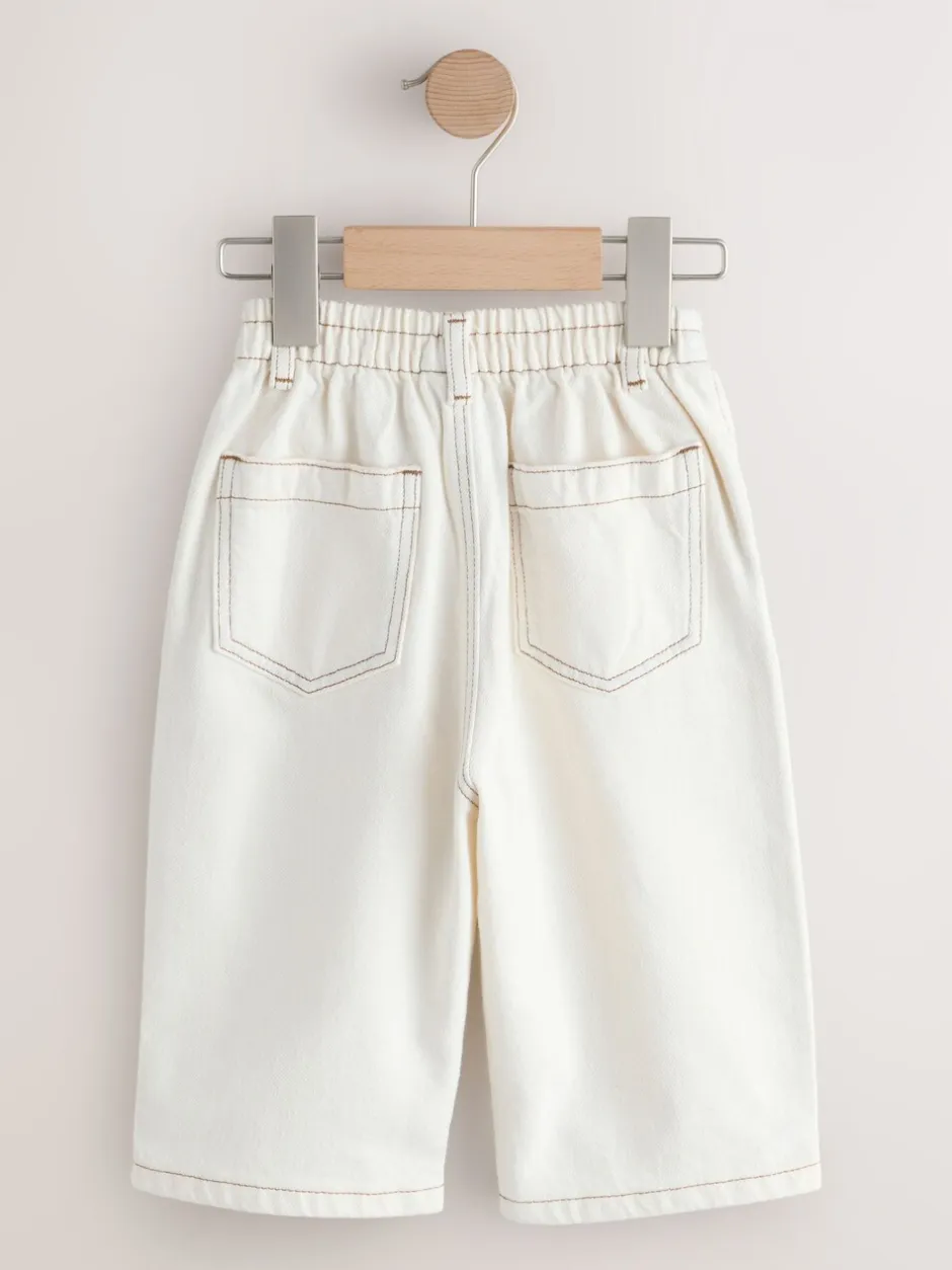 Jeans En Joggingbroeken|Jeans*Next - Jeans met wijde pijpen (3 mnd-7 jr) Ecru