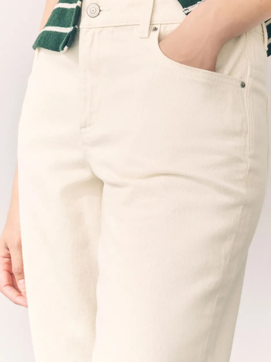 Shorts|Next Ecru - Knielange Bermuda denim shorts
