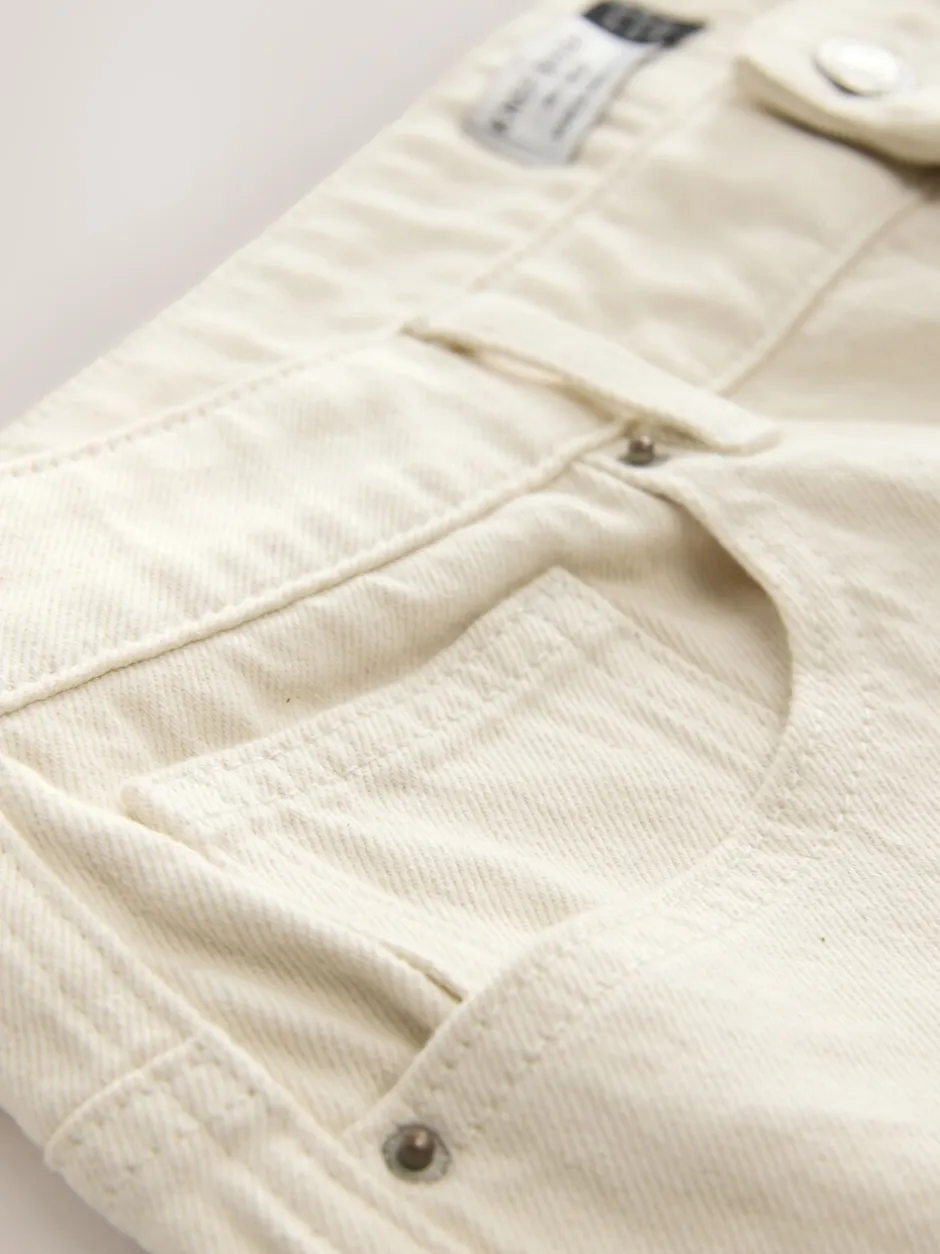 Shorts|Next Ecru - Knielange Bermuda denim shorts
