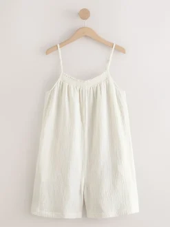 Jumpsuits En Playsuits|Next - Speelpakje met dubbele stof Ecru