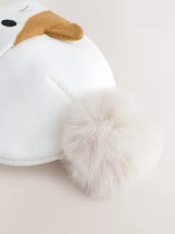 Mutsjes En Antikrabwantjes|Mutsen, Handschoenen En Sjaals*Next Ecru - Squishmallow Cat 3D Pom Beanie Hat (5-13yrs)