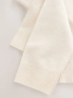 Gebreide Kleding*Next Ecru - Superzachte trui met ronde hals en lange mouwen