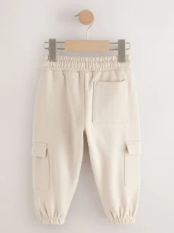 Jeans En Joggingbroeken|Next - Zacht aanvoelende jersey utility joggingbroek (3mnd-7jr) Ecru