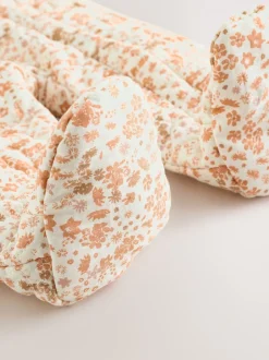 Jassen, Jacks En Kinderwagenpakjes|Jassen En Jacks|Next Ecru bloemenprint - Baby kinderwagenpak met kreukeltextuur en capuchon (0mnd -2jr)