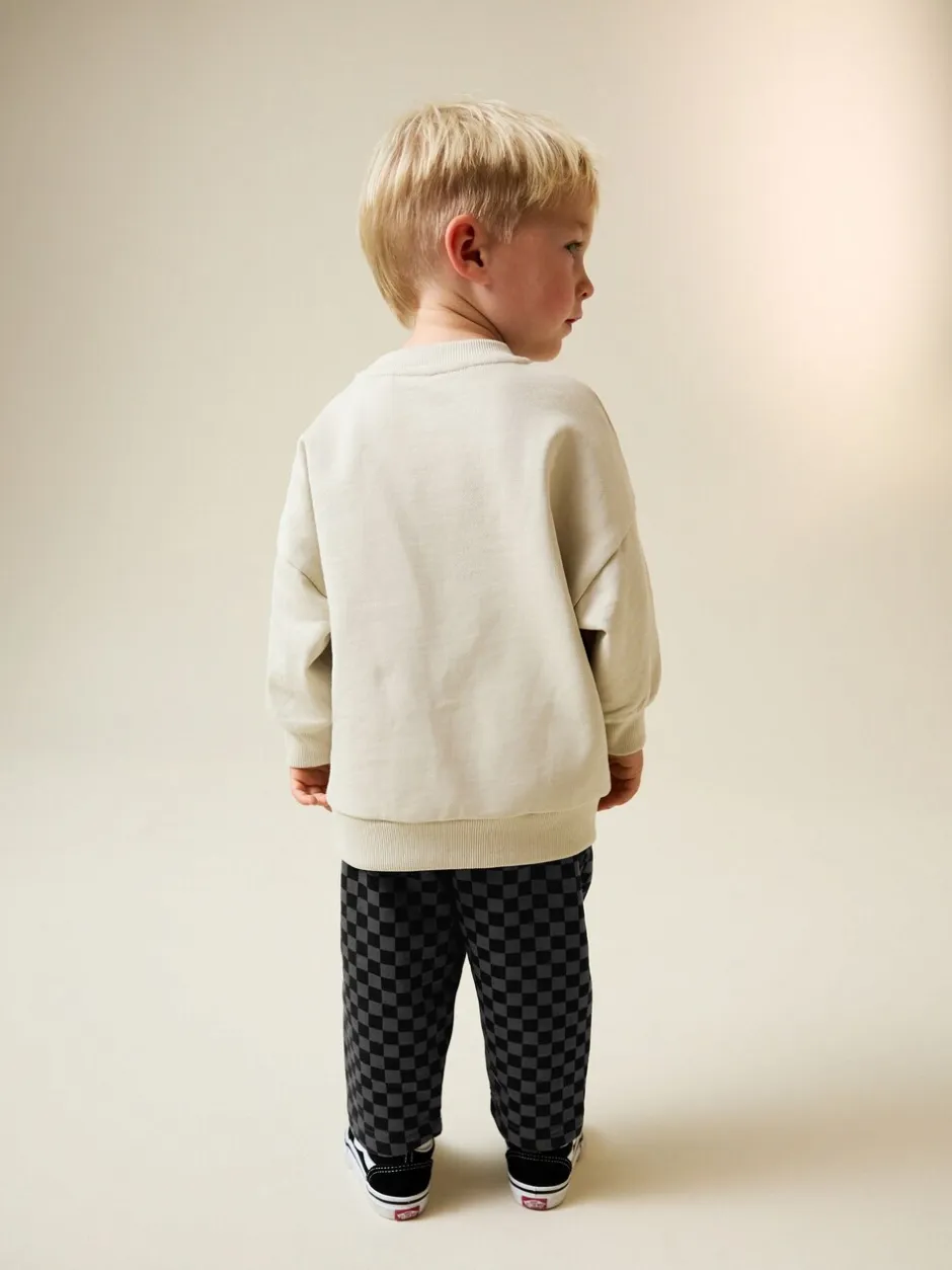Joggingbroeken|Sweaters En Hoody´S|Next - Crew Neck Sweatshirt and Jogger Set (3mths-7yrs) (3mths-7yrs) Ecru Car