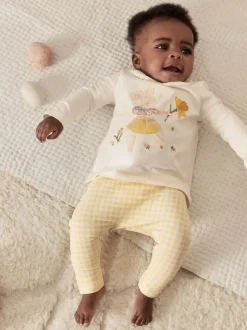 Tops|Sets En Combisets*Next - Long Sleeve Top and Legging Baby 2 Piece Set (0mths-2yrs) Ecru Fairy Mouse