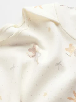 Rompertjes En Hemdjes|Next Ecru Fairy Mouse - Set van 5 babyrompertjes met lange mouwen