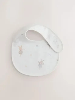 Slabbetjes*Next Ecru Fairy Mouse - Verpakking met 3 babyslabbetjes