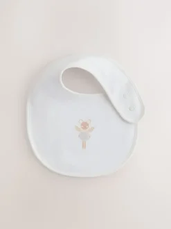 Slabbetjes*Next Ecru Fairy Mouse - Verpakking met 3 babyslabbetjes