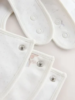 Slabbetjes*Next Ecru Fairy Mouse - Verpakking met 3 babyslabbetjes