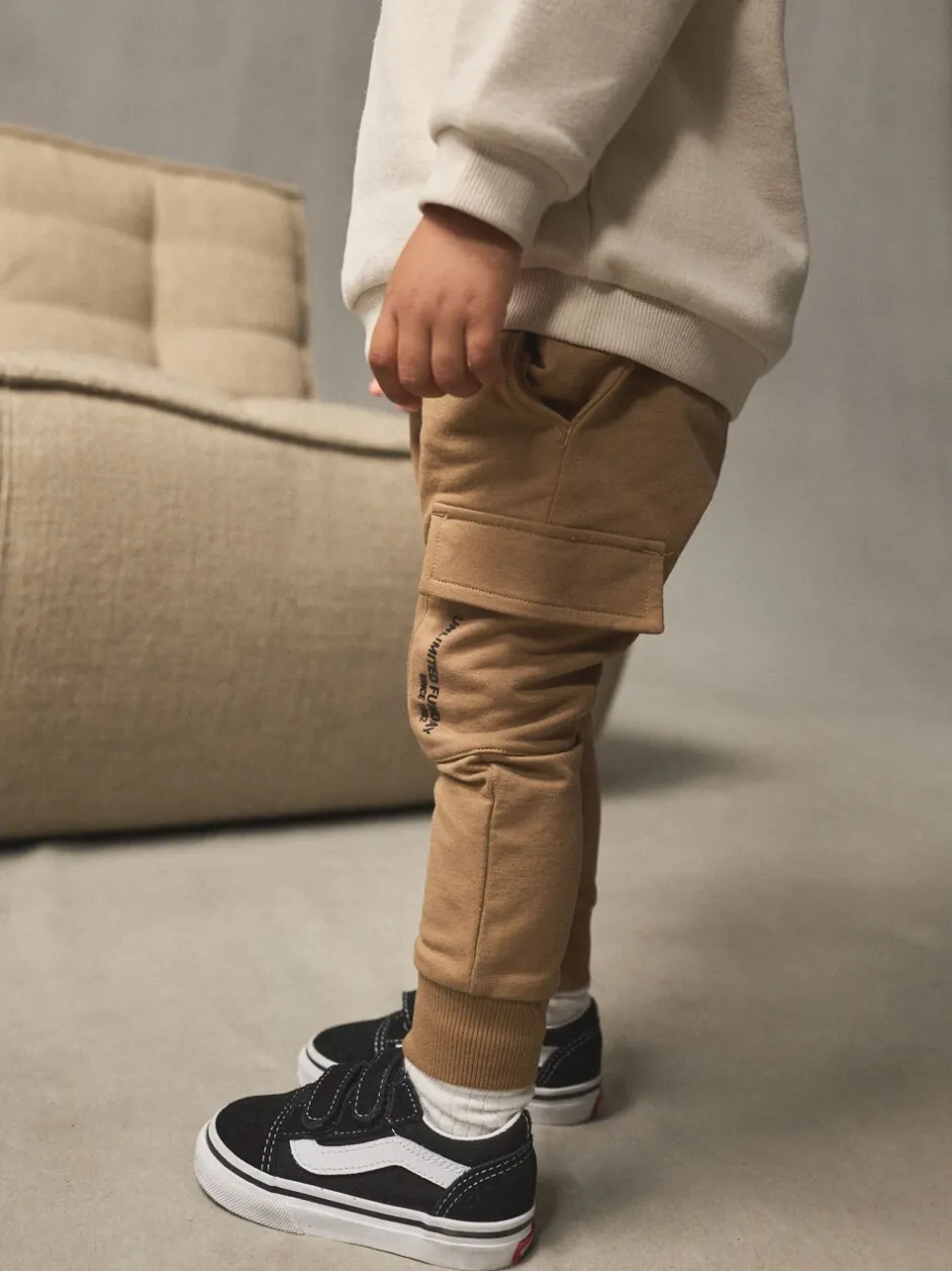 Joggingbroeken|Sweaters En Hoody´S|Next - Set met utility-sweatshirt en super skinny joggingbroek (3mnd-7jr) Ecru gebroken wit
