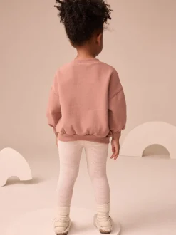 Broeken En Leggings*Next - Versierde leggings (3 mnd-7 jr) Ecru gestreepte beer