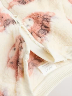 Babypakjes En Babypyjama's|Next - Zware fleece babypyjama Ecru Hamish