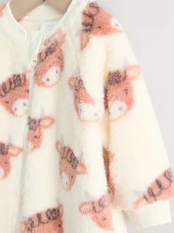 Babypakjes En Babypyjama's|Next - Zware fleece babypyjama Ecru Hamish