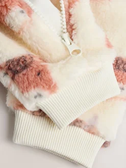 Babypakjes En Babypyjama's|Next - Zware fleece babypyjama Ecru Hamish