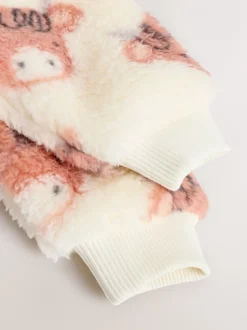 Babypakjes En Babypyjama's|Next - Zware fleece babypyjama Ecru Hamish