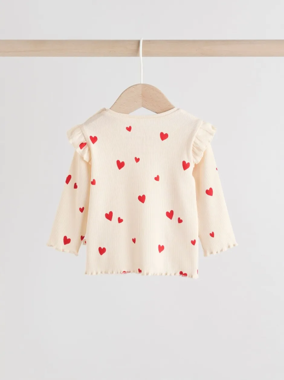 Tops|Sets En Combisets|Next - 2 -delige babyset van top en legging (0mnd -2jr) Ecru harten